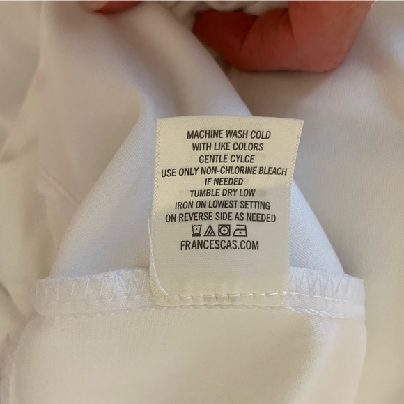 White XS womens lined sleeveless dress. Lace open back. Side zipper - Picture 8 of 9